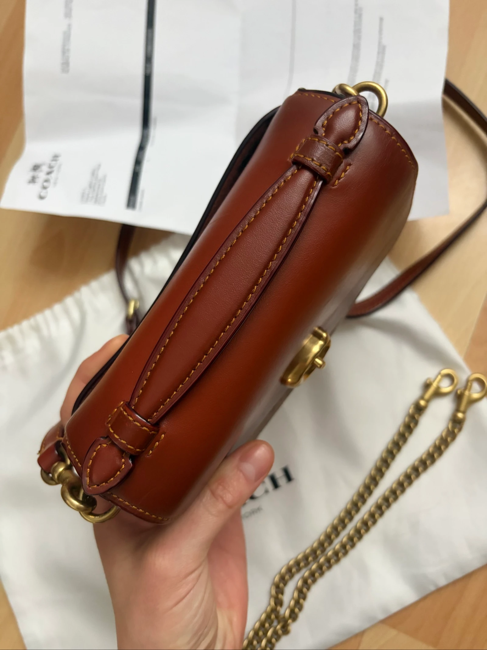 Bolsa de ombro coach Cassie 17 Signature – photo 12